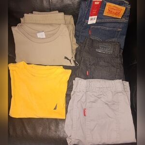 Boys 6 Piece Clothing Lot~Size 14~16 Large~Levi's & More